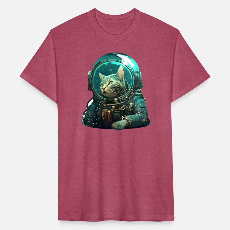Brown Tabby Astronaut Cat in Space Suit