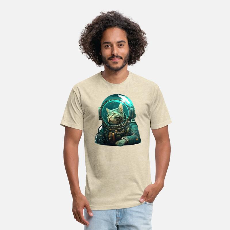 Brown Tabby Astronaut Cat in Space Suit