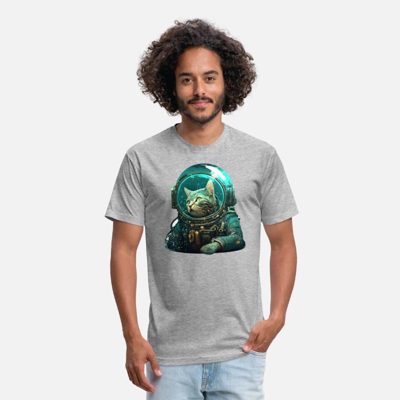 Brown Tabby Astronaut Cat in Space Suit