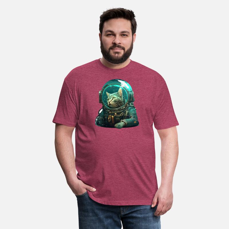 Brown Tabby Astronaut Cat in Space Suit