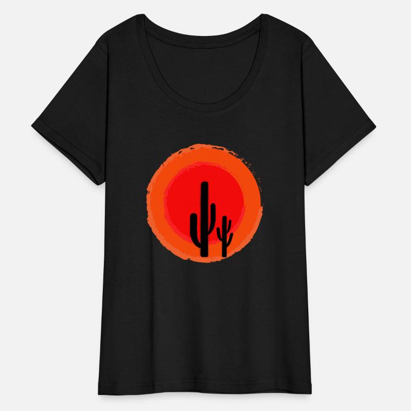 cactus on western sunset