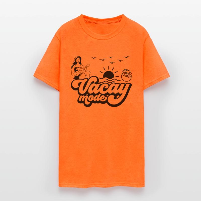 California Beach Girl Playing Ukelele Vacay Mode