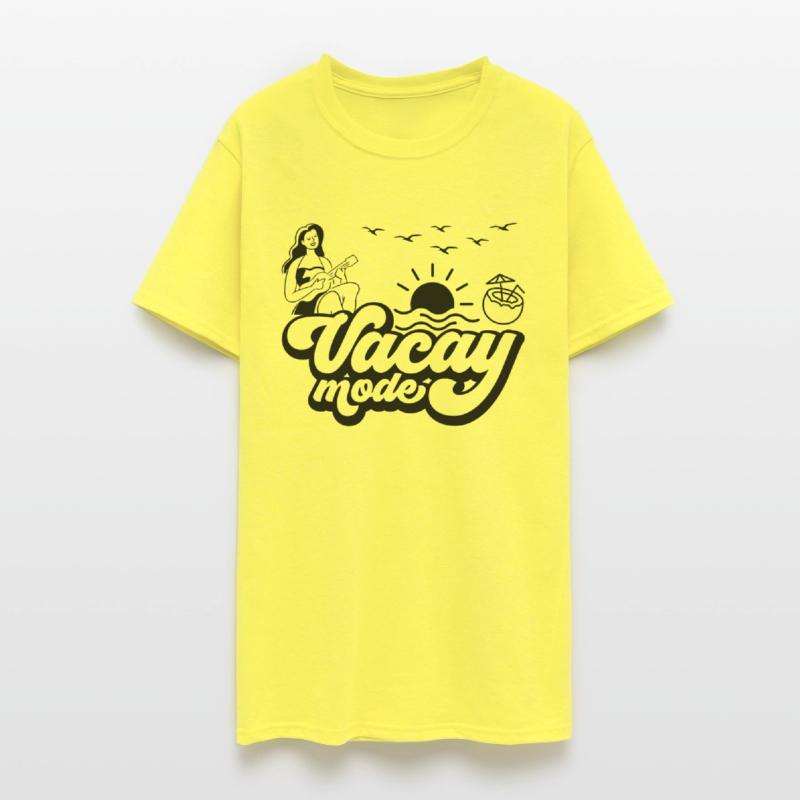 California Beach Girl Playing Ukelele Vacay Mode