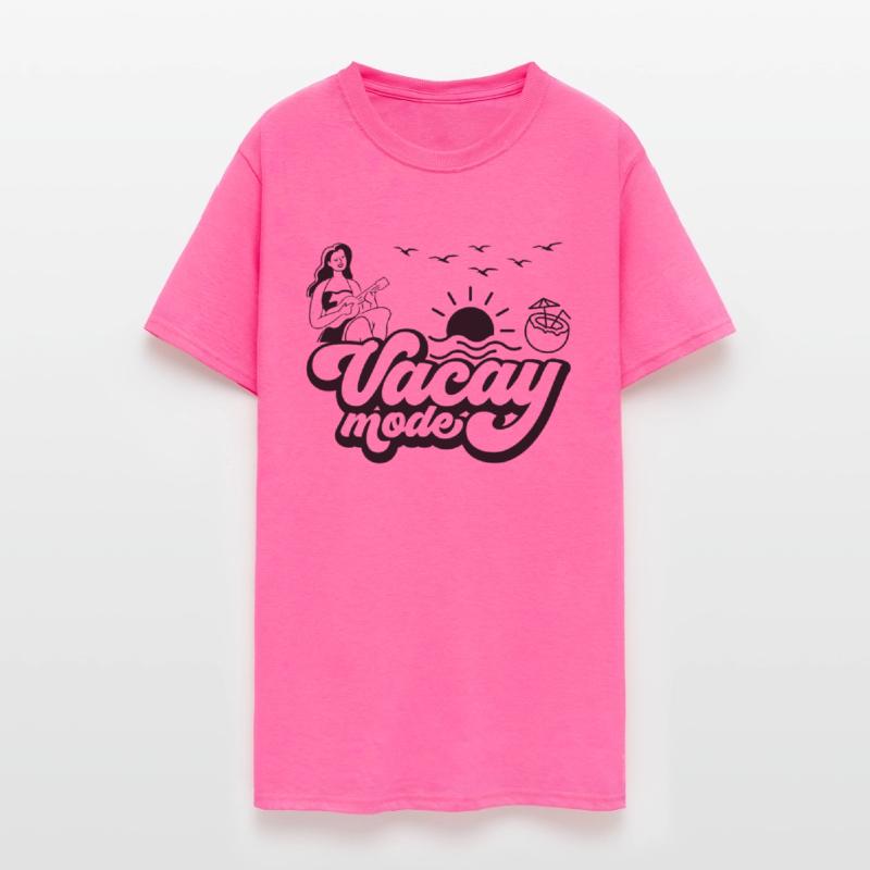 California Beach Girl Playing Ukelele Vacay Mode