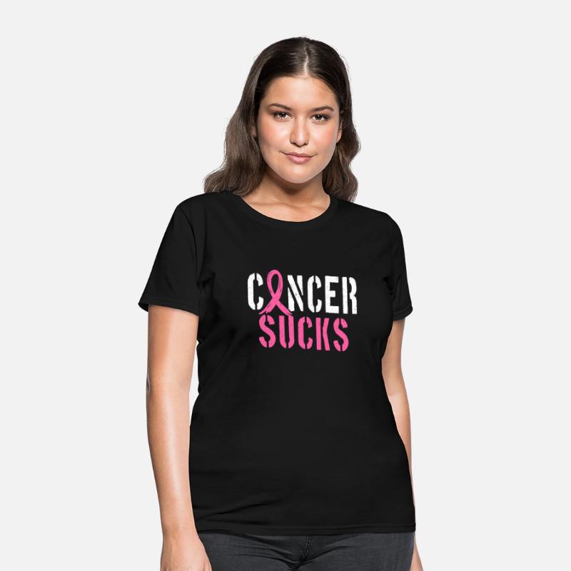Cancer Sucks Pink Breast Cancer Ribbon