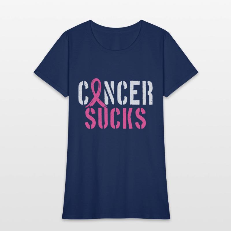 Cancer Sucks Pink Breast Cancer Ribbon