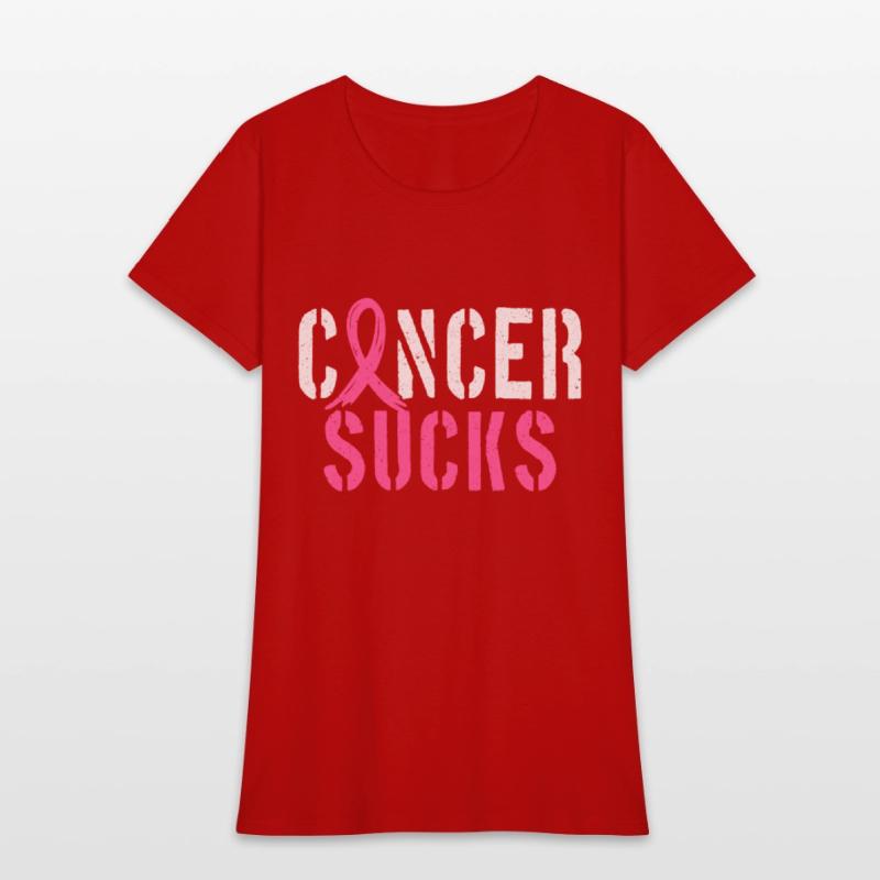 Cancer Sucks Pink Breast Cancer Ribbon