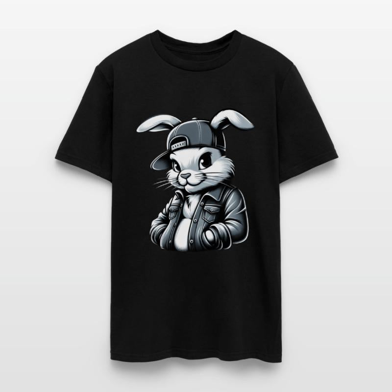 Cartoon Rabbit Dressed Jacket And A baseball Cap