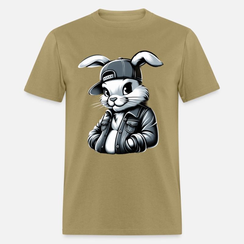Cartoon Rabbit Dressed Jacket And A baseball Cap