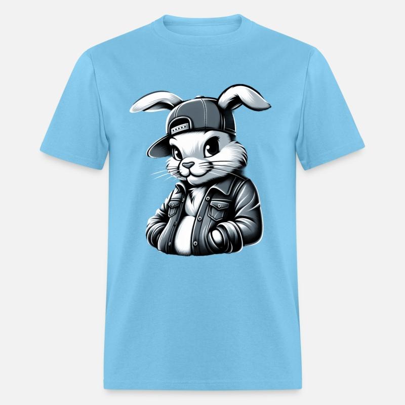 Cartoon Rabbit Dressed Jacket And A baseball Cap