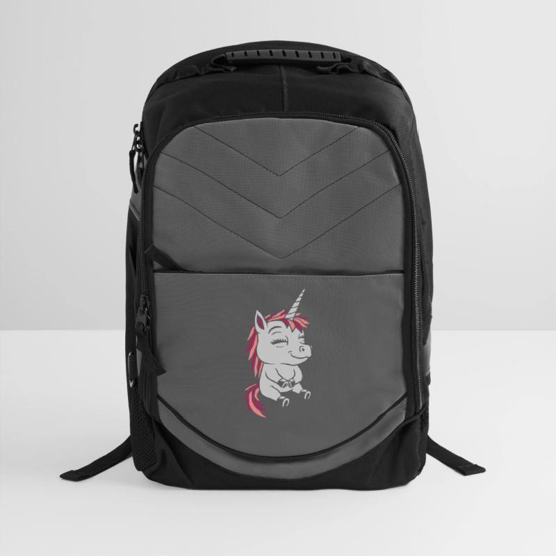 Cartoon small sitting unicorn