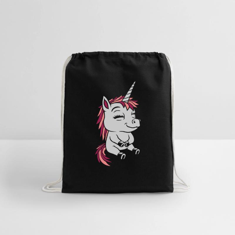 Cartoon small sitting unicorn