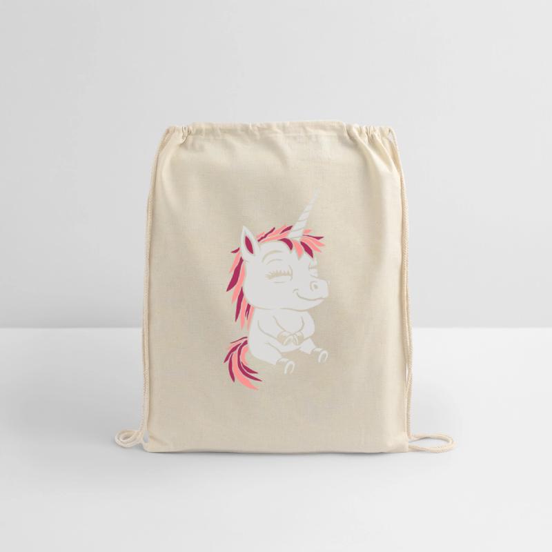 Cartoon small sitting unicorn