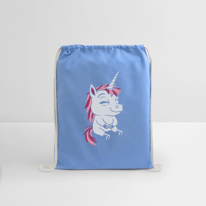 Cartoon small sitting unicorn