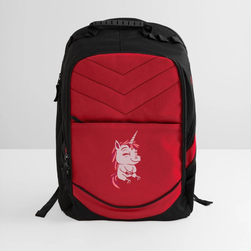 Cartoon small sitting unicorn