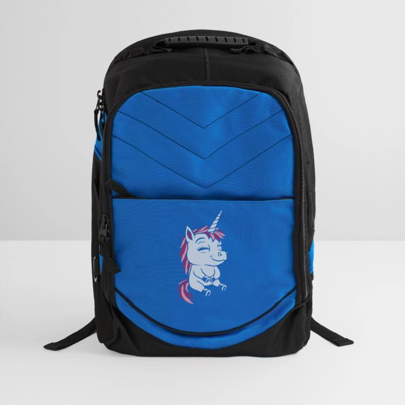 Cartoon small sitting unicorn