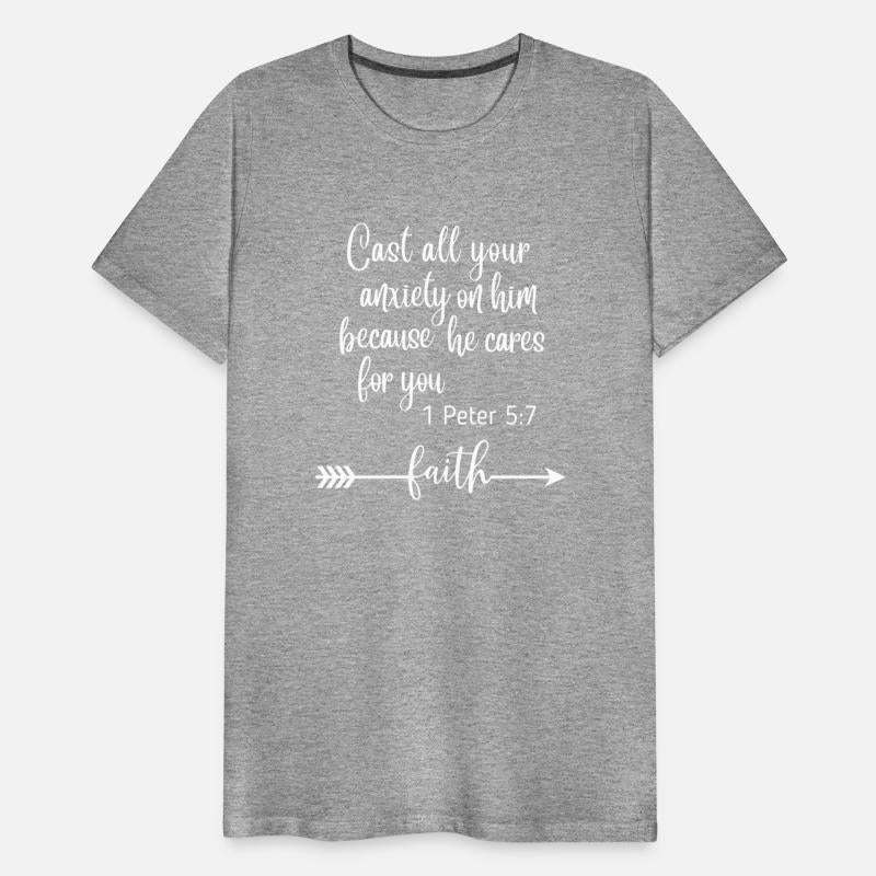 Cast all your anxiety on him because he cares