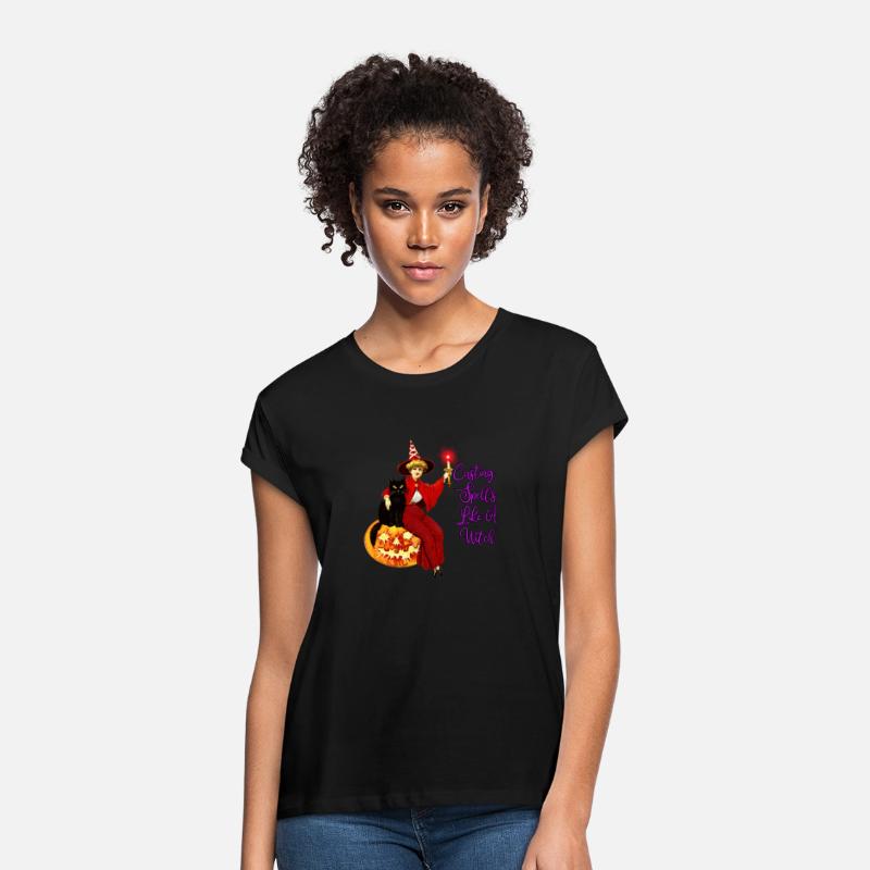 Casting Spells Like A Witch - Halloween Black Cat