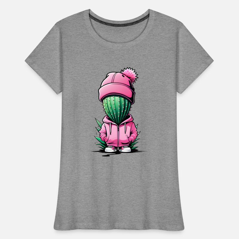 Casual cactus with hoodie and bobble hat in pink