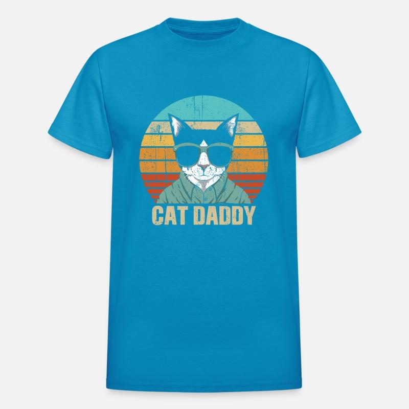 Cat Daddy Vintage Eighties Style Cat Retro Distres