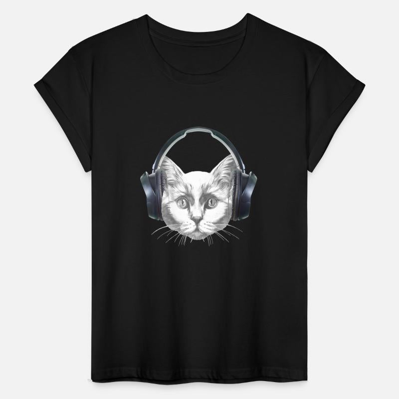 Cat With Headphones I Kitten Festival DJ Hangover