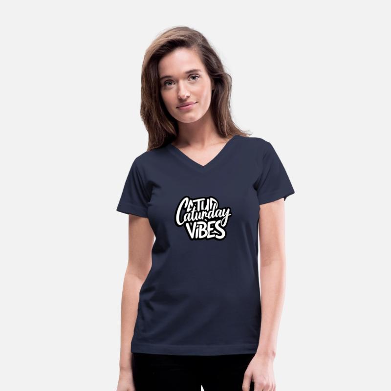 Caturday Vibes cat pun tshirt