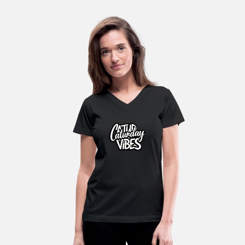 Caturday Vibes cat pun tshirt