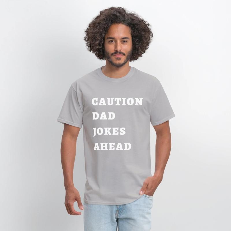 CAUTION DAD JOKES AHEAD T-shirt