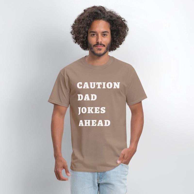 CAUTION DAD JOKES AHEAD T-shirt