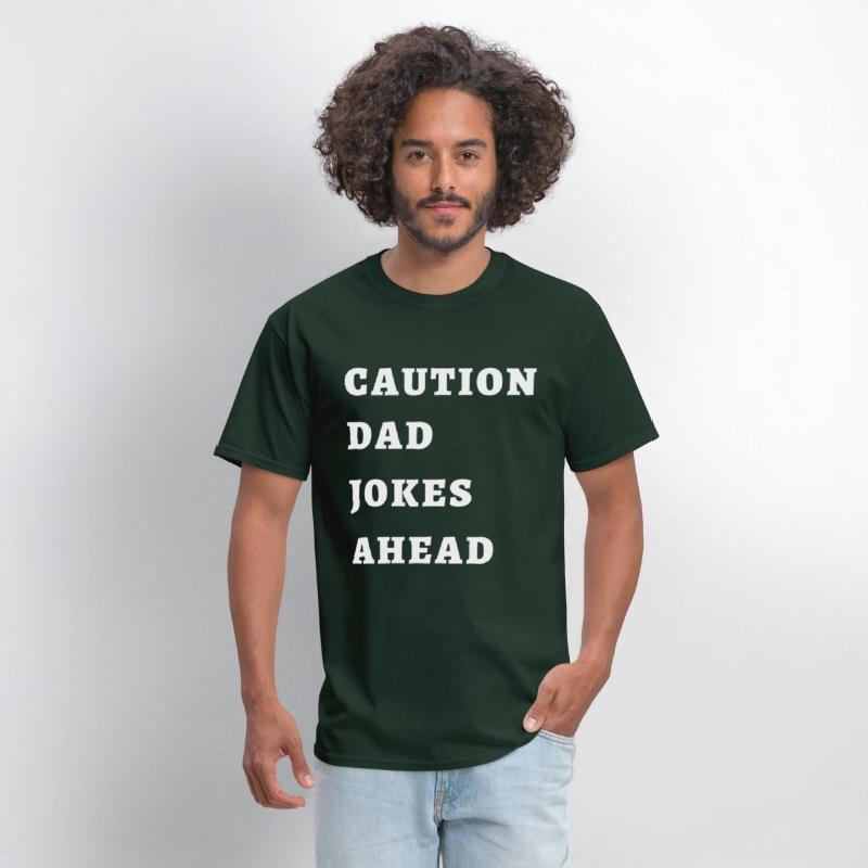 CAUTION DAD JOKES AHEAD T-shirt