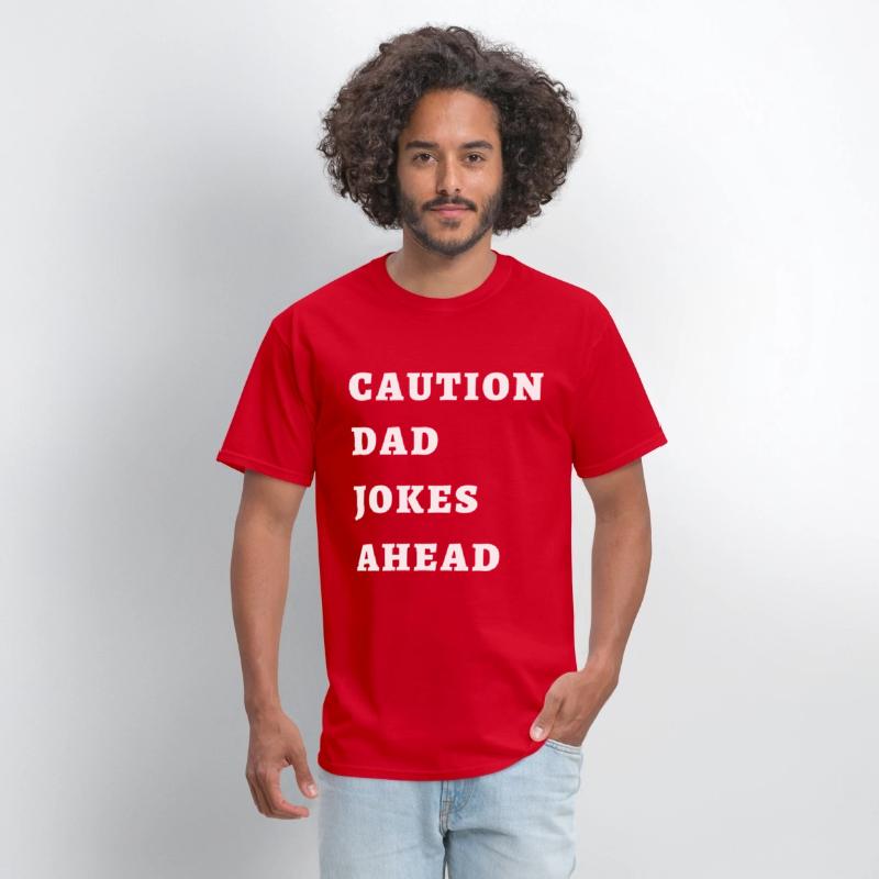 CAUTION DAD JOKES AHEAD T-shirt