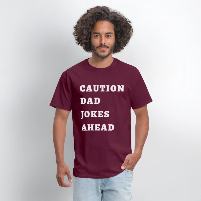 CAUTION DAD JOKES AHEAD T-shirt