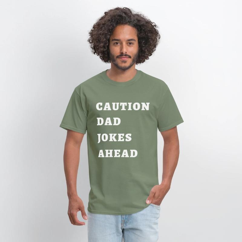 CAUTION DAD JOKES AHEAD T-shirt