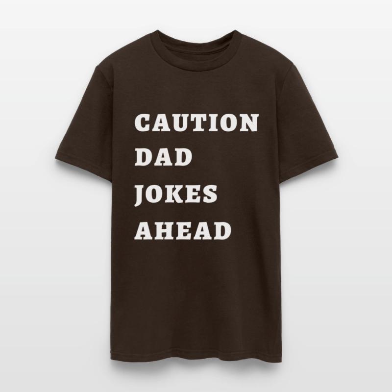 CAUTION DAD JOKES AHEAD T-shirt