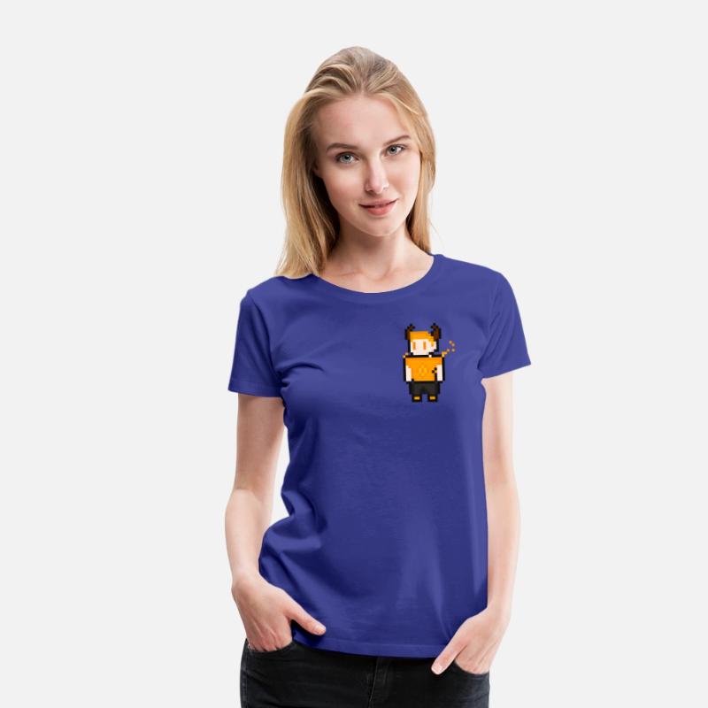 Celestial Ember: Ashe's Horned Pixel Warrior Tee