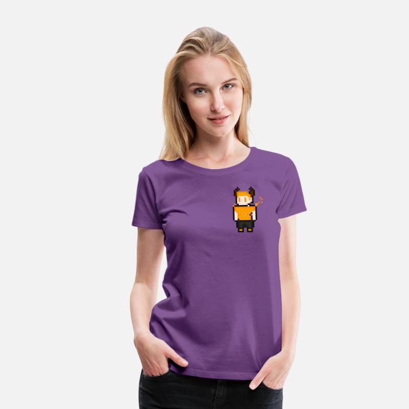 Celestial Ember: Ashe's Horned Pixel Warrior Tee