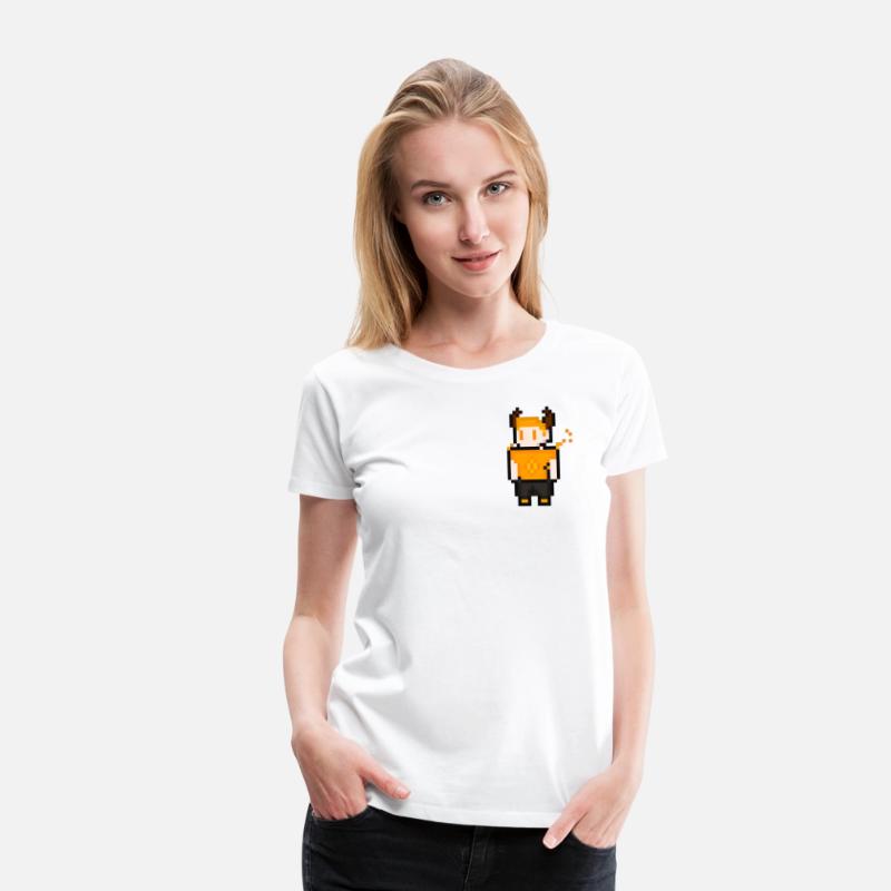 Celestial Ember: Ashe's Horned Pixel Warrior Tee