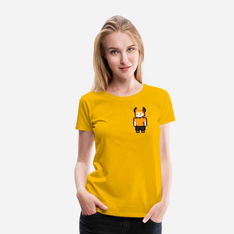 Celestial Ember: Ashe's Horned Pixel Warrior Tee