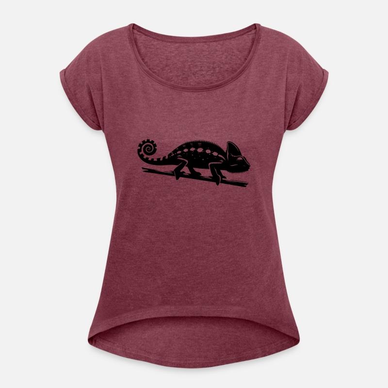 Chameleon Drawing In Ink Style