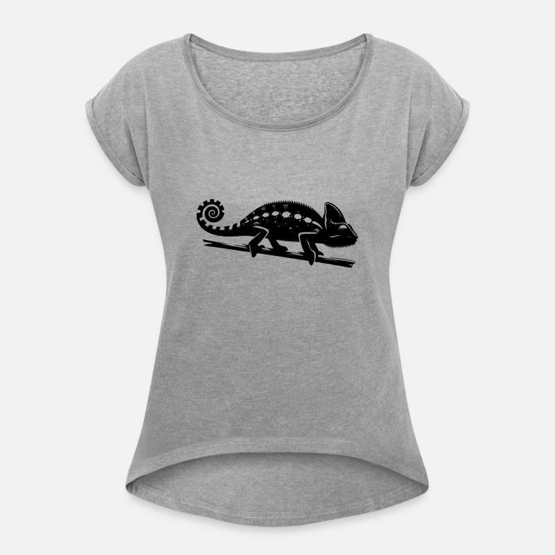 Chameleon Drawing In Ink Style