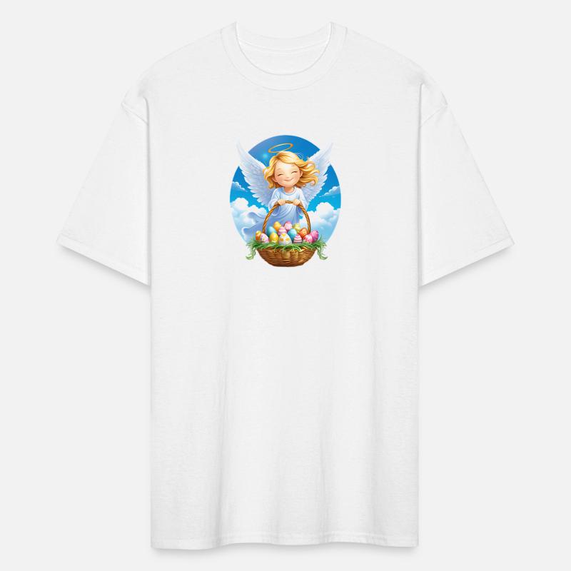 Charming & Joyful Easter Angel & Basket