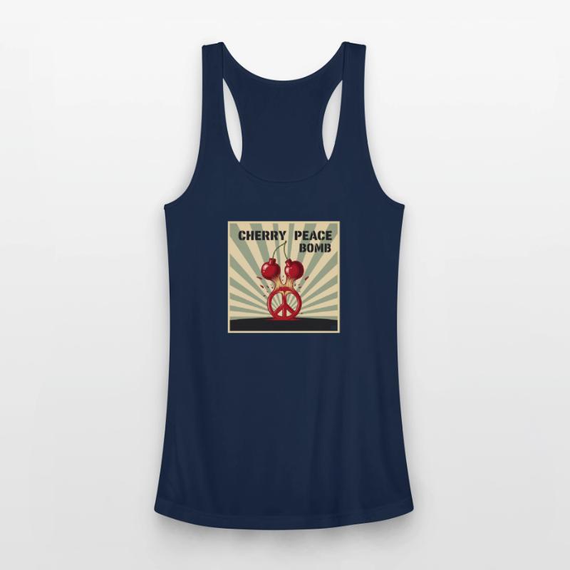 Cherry Peace Bomb – Explosive Retro Pop Art Tee