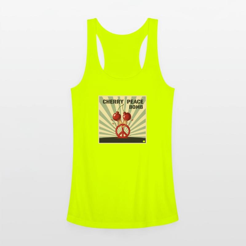 Cherry Peace Bomb – Explosive Retro Pop Art Tee