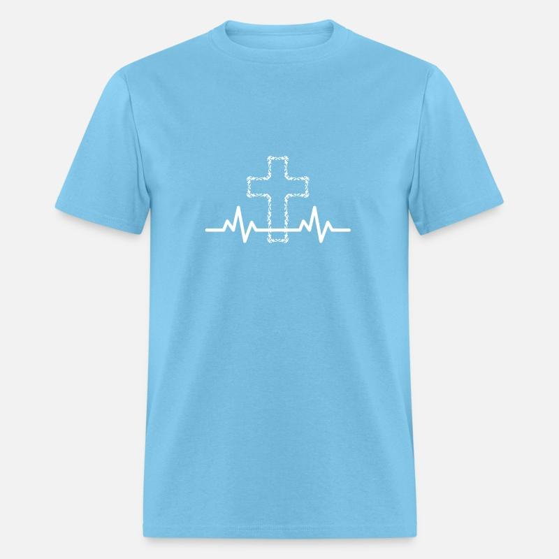 Christian Clothing Jesus Cross Heartbeat Faith