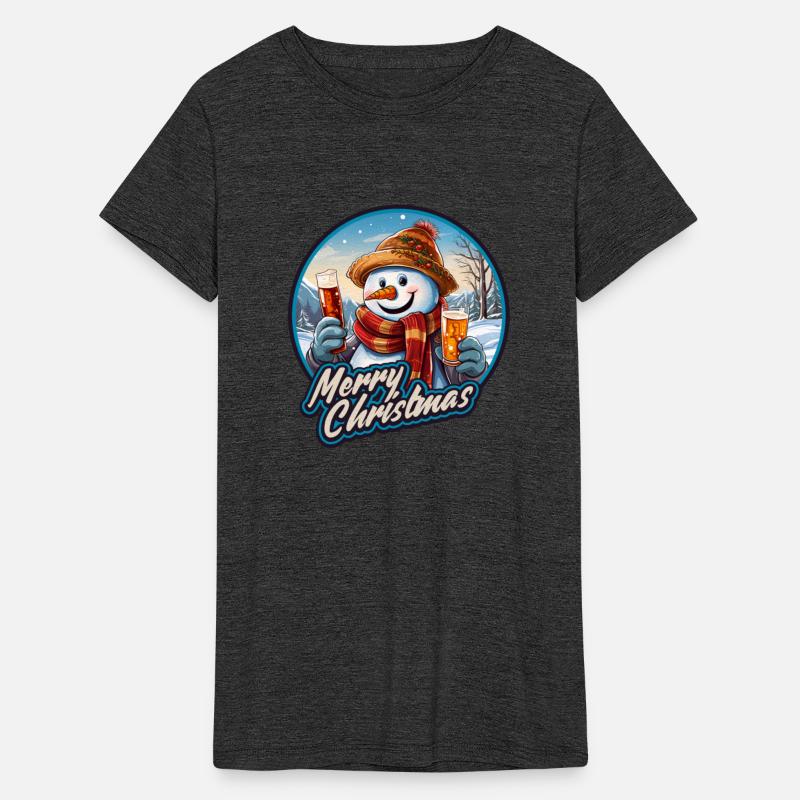 Christmas Beer Lover Snowman Santa Claus