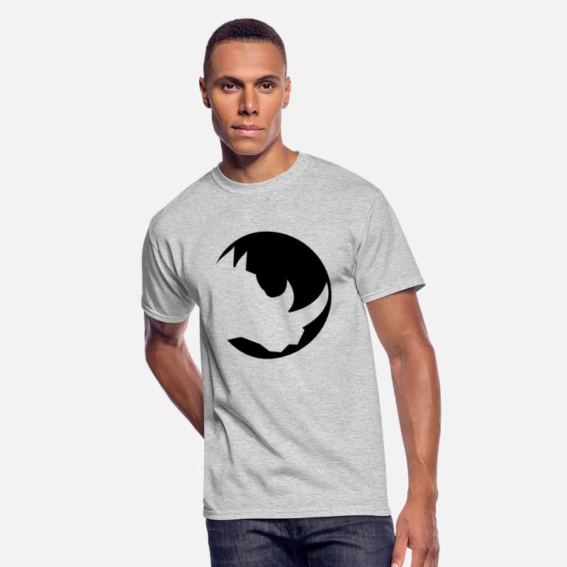 circle round head silhouette rhino horn rhino pach