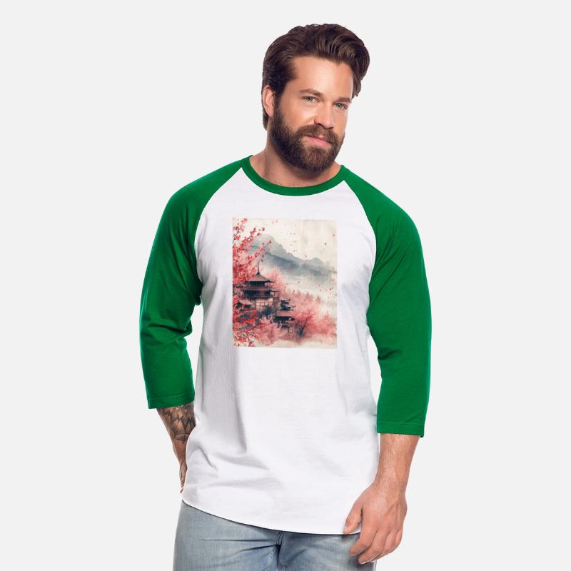 Classic Scenery Papyrus Scroll Onsen Japanese Art