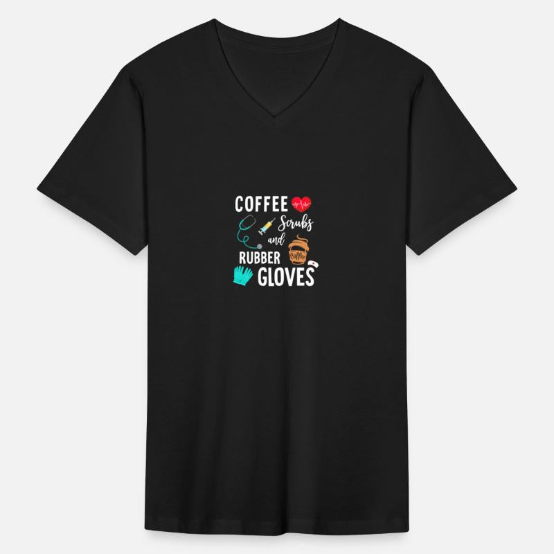 Coffee Scrubs And Rubber Gloves