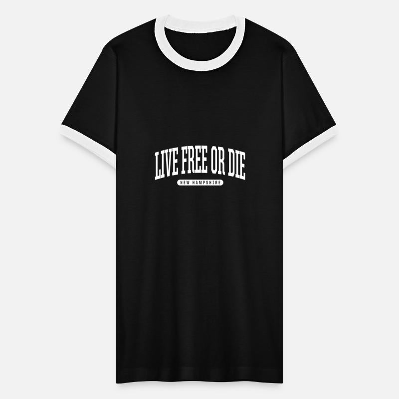 College Style Live Free Or Die New Hampshire Souve