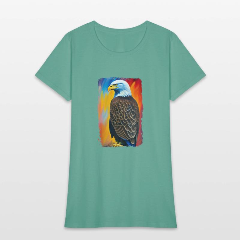 Colorful Bald Eagle Art